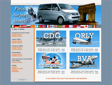 Tablet Screenshot of paris-airport-shuttle.com